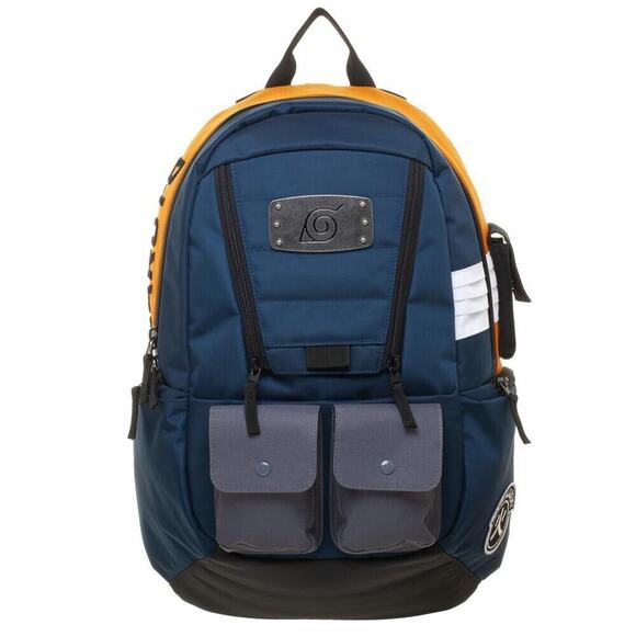 New Naruto Built Up Utility Laptop Computer Backpack (In-Stock)